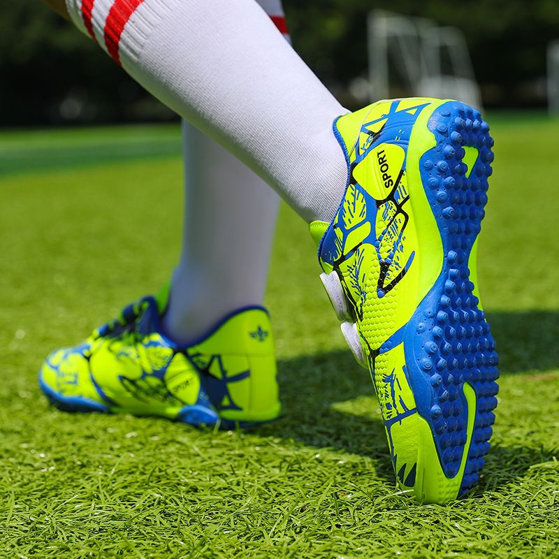 Scarpe da calcio ShoeGlobe per bambini e ragazzi, con velcro, scarpe sportive basse per studenti delle scuole elementari con tacchetti rotti._voghion.com