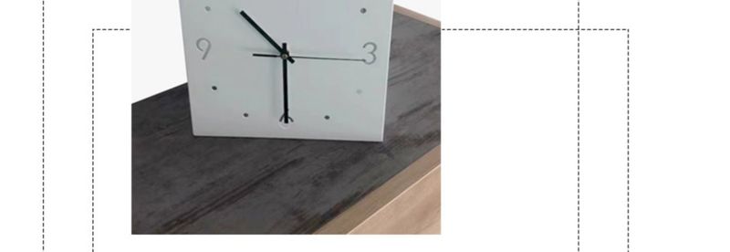 Relógio de parede de dupla face – Design quadrado moderno com movimento silencioso para sala de estar, quarto e escritório (estrutura de metal com lente de plástico operada por bateria)_voghion.com