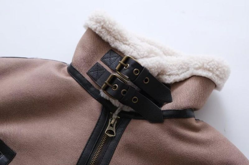 Women's clothing 2024 autumn and winter new item fur integrated loose short jacket_voghion.com