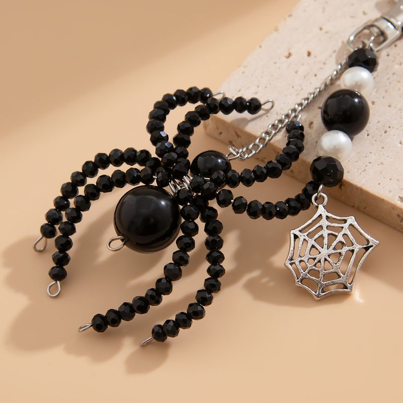 Gothic Halloween Personality Big Spider Keychain Pendant Spider Keychain - Dark Web Design Resin Keyring For Bags, Backpacks, And More_voghion.com