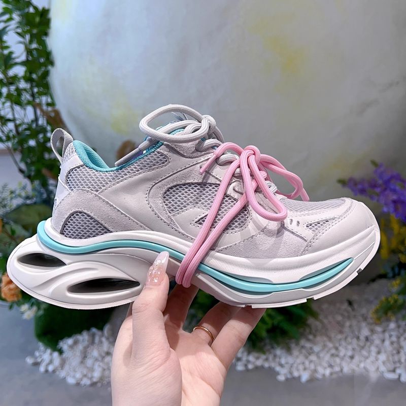 GC Celebrity Style Inttellar Journey Primavera Nuove Scarpe da papà con suola spessa color argento per donna Design di nicchia_voghion.com