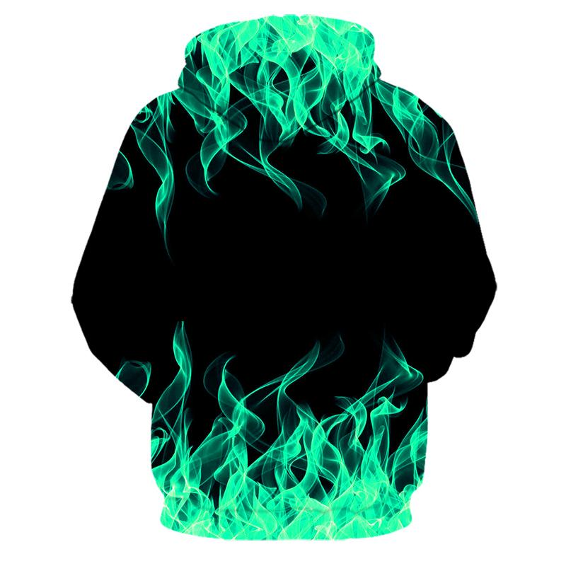2020 Nuovo colorato Flame Hoodie 3d Felpa Uomo/Donna Con Cappuccio Autunno E Inverno Cappotto Uomo Abbigliamento Divertente Giacca Nera_voghion.com
