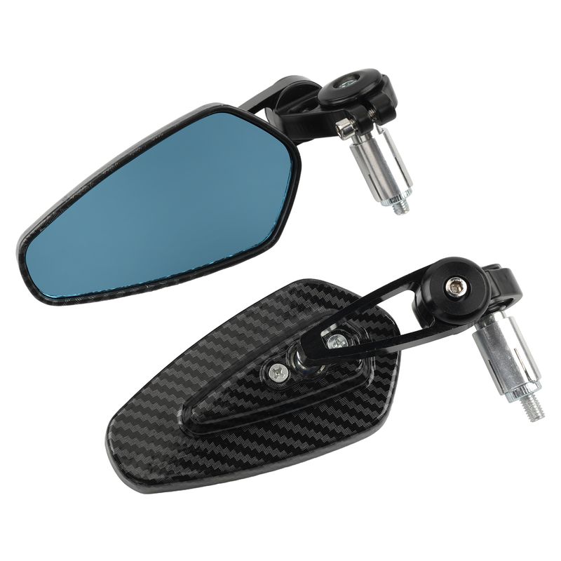 Motocicletă ghidon lateral oglindă retrovizoare universală 7/8" 22mm motocicletă ghidon din fibră de carbon oglinzi retrovizoare accesorii_voghion.com