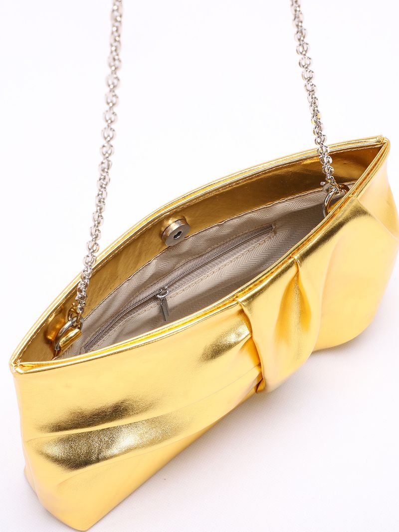 Women's Light Luxury Wrinkle PU Handbag - Elegant Folded Cloud Clutch Bag For Evening Parties, Daily Outfits Cloud Bag Fashionable Women's Evening Bag_voghion.com