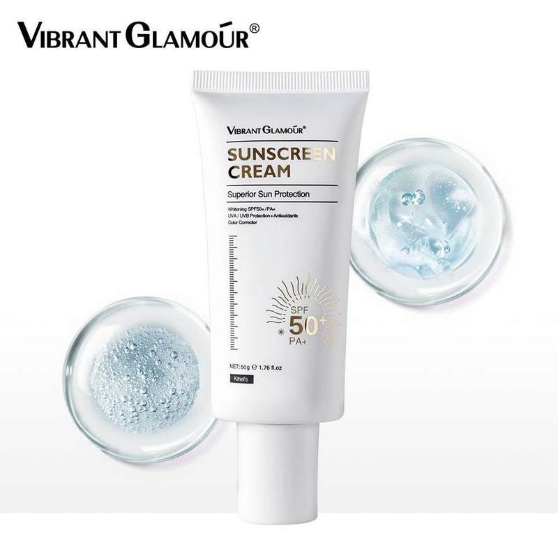 Sonneschutzcrème fir d'Gesiicht SF50+ UV-Schutz Erfrëschend Net-fetteg Anti-Schweess Sonneschutzcrème fir Männer a Fraen_voghion.com