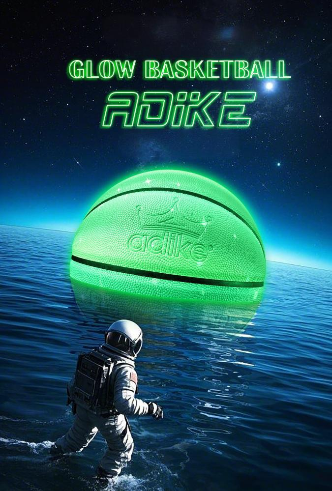 Im Dunkeln leuchtender Basketball, Größe 5 und 7 – Regenbogen-PU-Basketball für Kinder/Jugendliche, langlebiger Trainingsball für drinnen und draußen_voghion.com