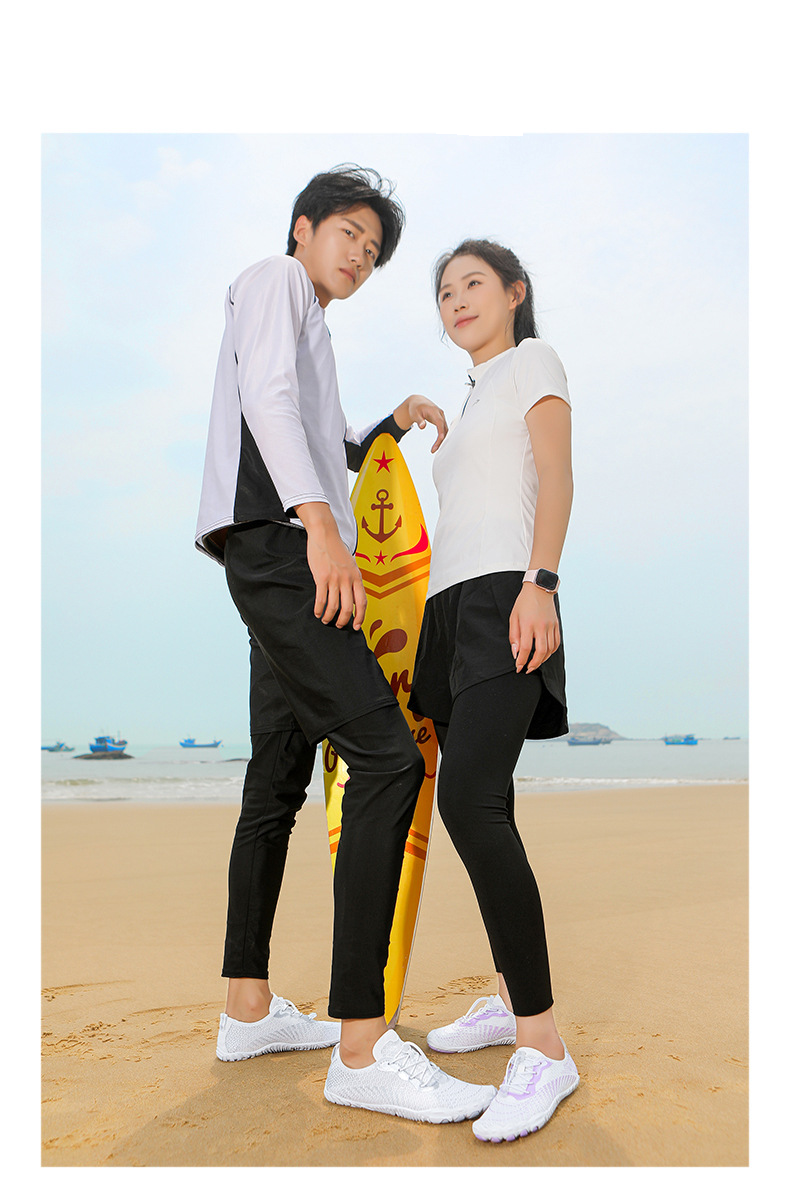 Scarpe da acqua unisex per nuoto, escursionismo e pesca - Calzini da acqua antiscivolo ad asciugatura rapida con tasche per le dita dei piedi - Leggeri e traspiranti_voghion.com