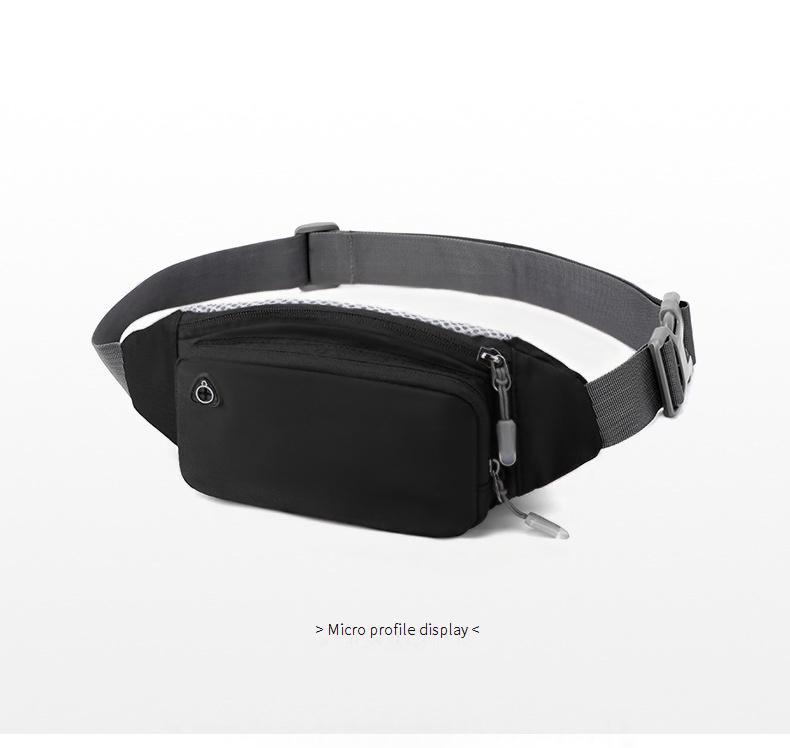 Marsupio ultraleggero in nylon per corsa, viaggi e uso quotidiano - Cinturino regolabile, design multitasche, resistente all'acqua_voghion.com