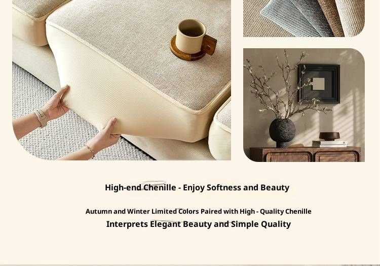 Copridivano in ciniglia di alta qualità: antigraffio, vestibilità universale, protezione antiscivolo per divani componibili e divani a due posti_voghion.com