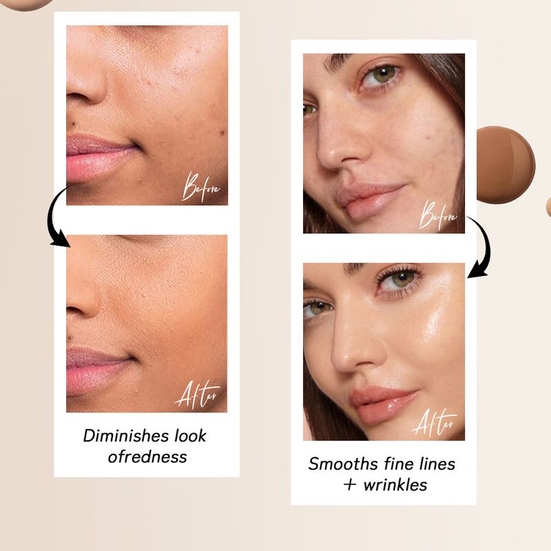 Sminkeoljekontroll Langvarig konturconcealer Foundationkrem Naturlig Lett å farge Ikke lett å fjerne Flytende sminkefoundation_voghion.com