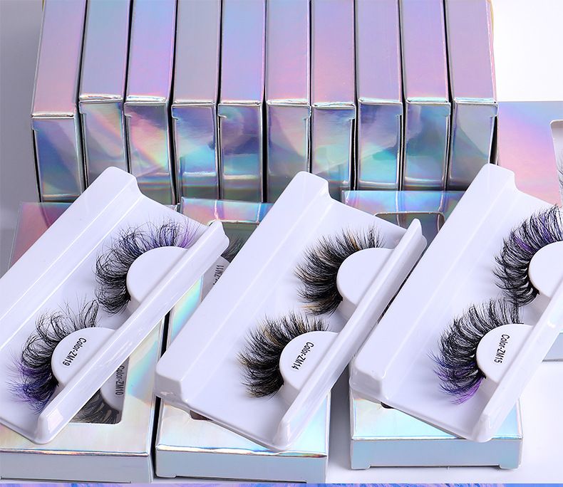 Cross-border eyelashes Europe and the United States and Russia roll-like mink color false eyelashes natural curling false eyelashes whole wholesale_voghion.com