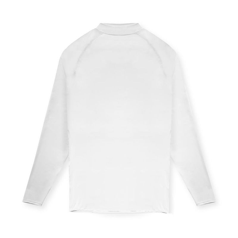 T-shirt da uomo a maniche lunghe a collo alto, sportiva, da corsa, elastica, aderente, ad asciugatura rapida, con colletto alla coreana, base da basket_voghion.com