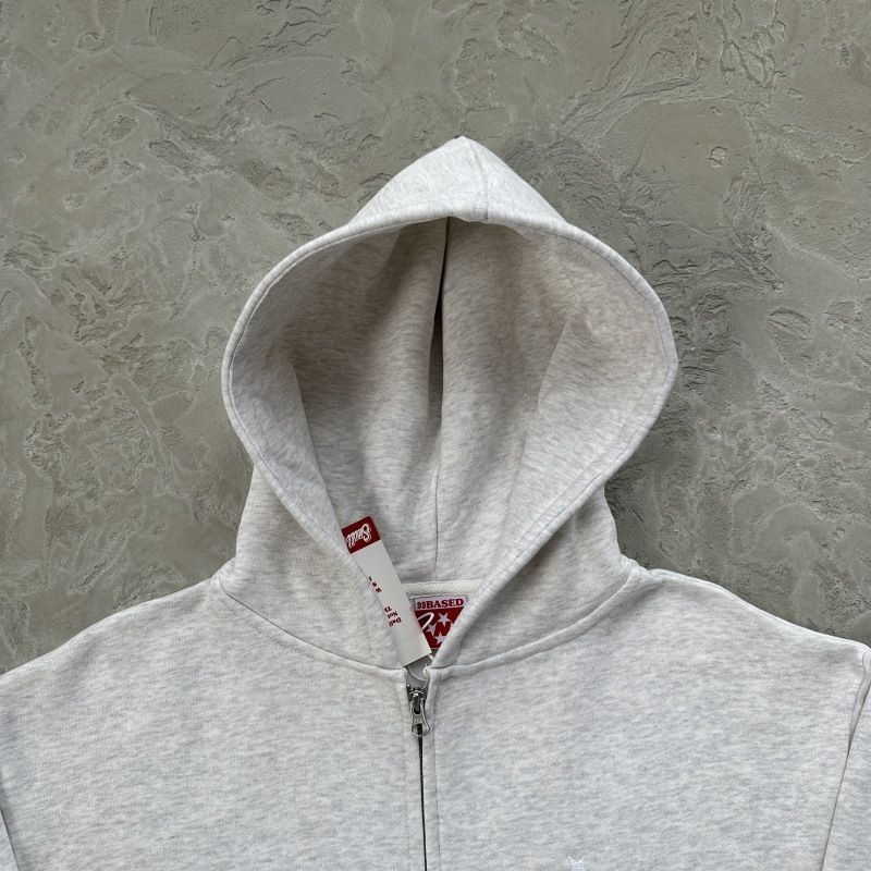 Herren-Kapuzenpullover mit Reißverschluss und gesticktem Schriftzug – Streetwear-Pullover für Männer und Frauen_voghion.com