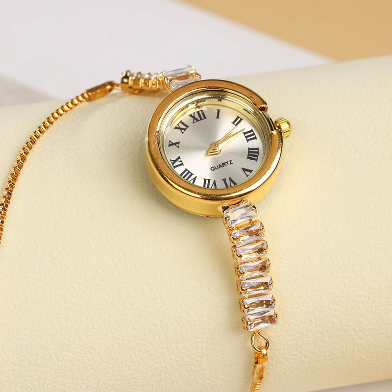 Orologio da donna con bracciale estraibile, alla moda, con diamanti colorati e temperamento, al quarzo, da lavoro, quotidiano, per la festa della mamma, compleanno, anniversario, regalo di San Valentino_voghion.com