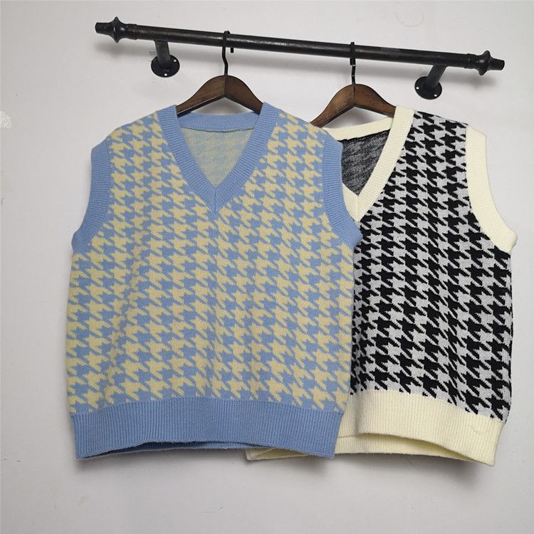 Qianniao Stil Gestrickte Pullover Für Frauen In Herbst 2025, Koreanische Version, Lose Fit, V-ausschnitt Pullover, Weste, weste_voghion.com