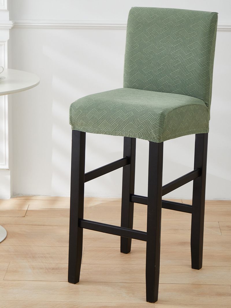 Coprisgabelli da bar geometrici nordici – Coprisgabelli elastici in poliestere per sedie da bancone e da ufficio (design a Z, antipolvere e traspiranti)_voghion.com