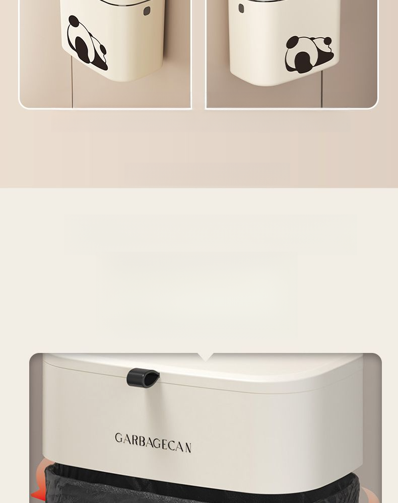 ACZT Brabantia Touch Bin – Soft-Close Lid, Wall-Mounted, Stainless Steel Kitchen Trash Can_voghion.com