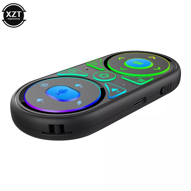 G11 Air Mouse télécommande universelle Google commande vocale intelligente 2.4G Gyroscope rvb rétro-éclairé pour X96 H96 MAX A95X F3 TV_voghion.com