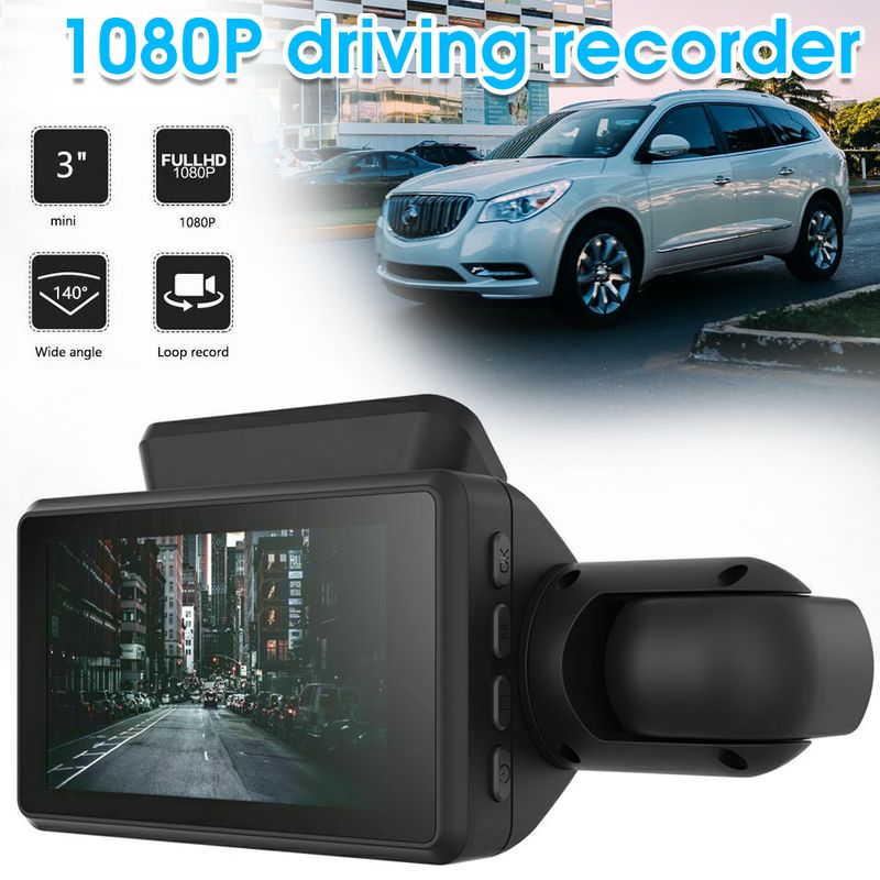 Grabadoras de coche con doble lente de 1080P, DVR para coche, cámara frontal y trasera, grabadora de vídeo para salpicadero, grabadoras de vídeo con visión nocturna, cámara para salpicadero_voghion.com