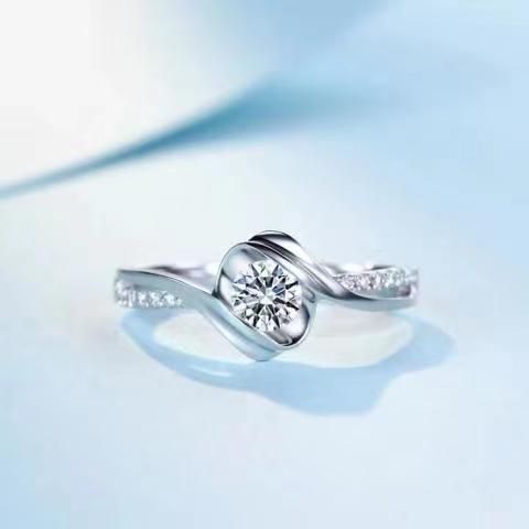 Solitaire Flash Ring - 1 Carat Zircon Statement Ring For Women (Trendy Index Finger Engagement Style, Hot Selling)_voghion.com