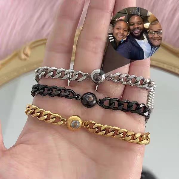 Kubanisches Kettenarmband „Hundert Sprachen, ich liebe dich“, hochauflösende benutzerdefinierte Projektion_voghion.com
