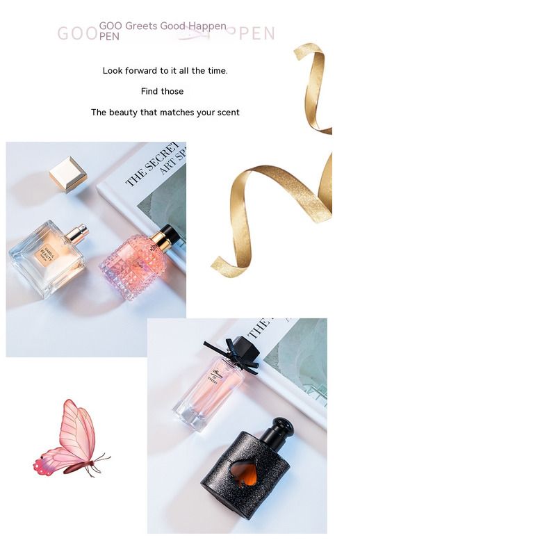 Nowe gorące perfumy Flower Story Pudełko na prezent Perfumy damskie Czteroczęściowy zestaw Perfumy hurtowo Trwały zapach Polecam Perfumy z czarnej kawy Lady_voghion.com