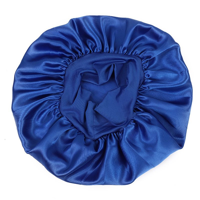Wide brim high elastic beauty salon hair care hat female nursing satin sleeping cap chemotherapy cap shower cap_voghion.com