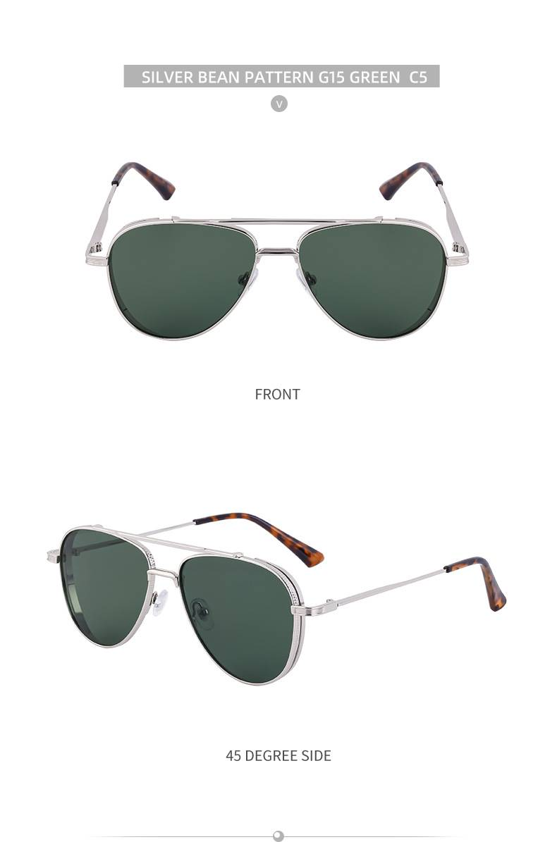 European and American retro double beam toad sunglasses for men, steam punk style flying sunglasses for men_voghion.com