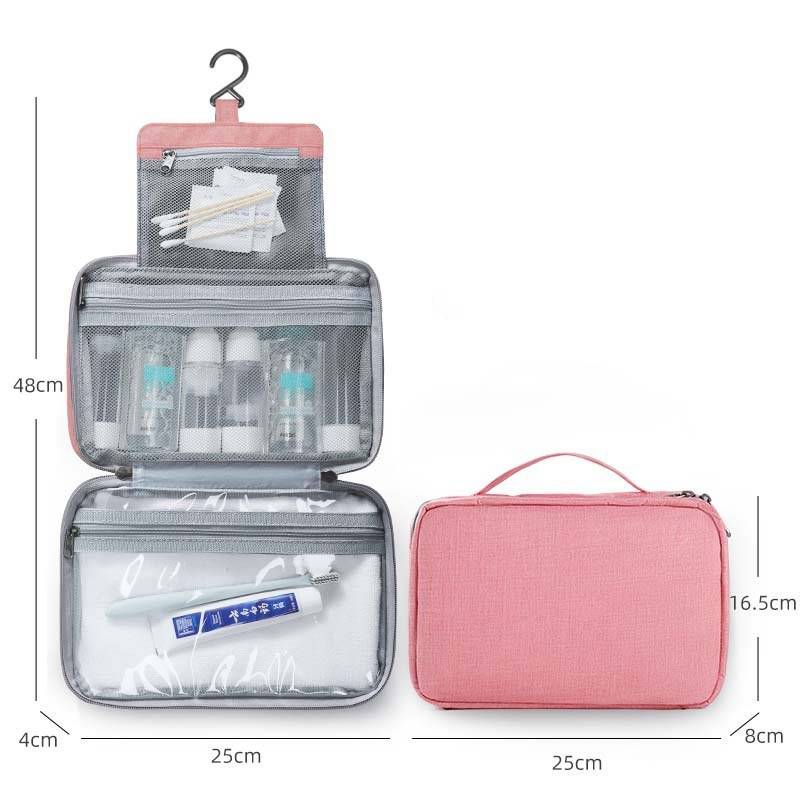 Waterproof Travel Hook Toiletry Bag Foldable Portable Multifunctional Cosmetics Storage Bag_voghion.com