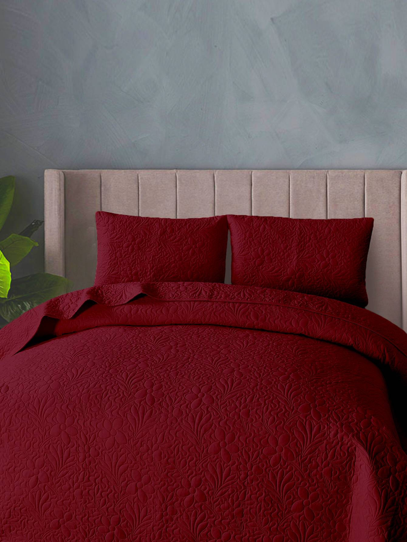 CG05 Five-Leaf Clover Bed Cover Set, Suitable For Bedrooms And Living Rooms (1* Bedspread +2* Pillowcase, No Duvet Core Or Pillow Core)_voghion.com