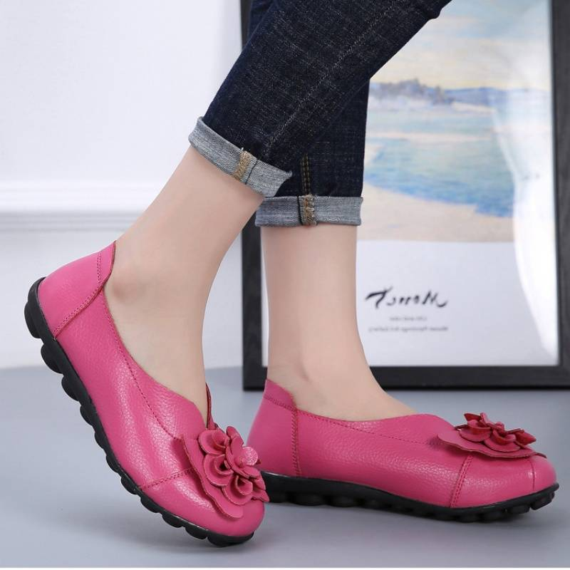Spring/Summer Flower Comfortable Bean Women's Shoes Flat Women's Singles Shoes_voghion.com