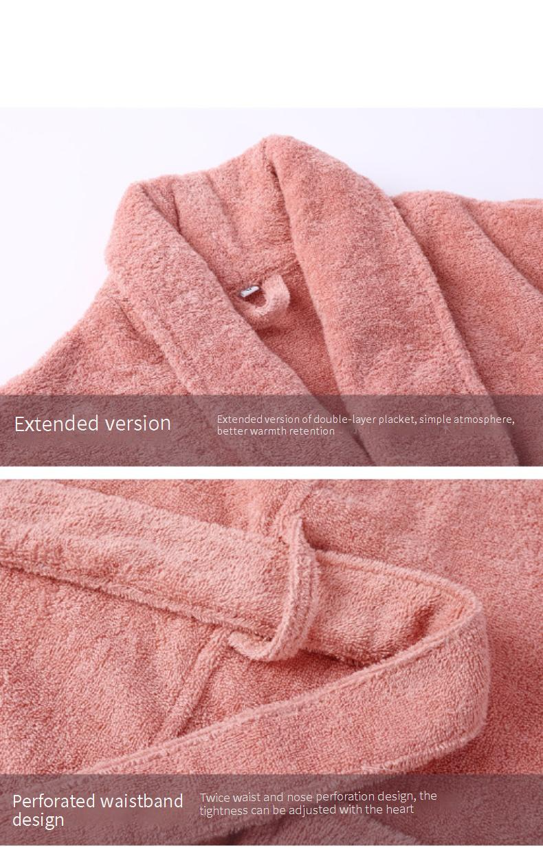 Luxury Long Cotton Bathrobe For Couples - Extra Long & Thick, Super Absorbent (Hotel & SPA Grade, Winter Wear For Men & Women)_voghion.com