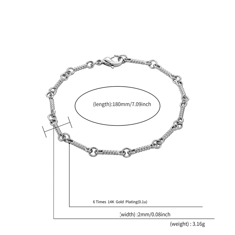 Pulseras con dijes de moda para mujer, collar cubano de hueso de aleación, cadena para el cuello, pulsera con personalidad apilable de hip hop_voghion.com