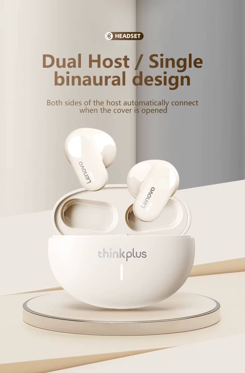 Original Lenovo LP19 Bluetooth 5.1 Earphones TWS Sports Headphones Wireless In-Ear Earbuds Dual HD Microphone Headset_voghion.com