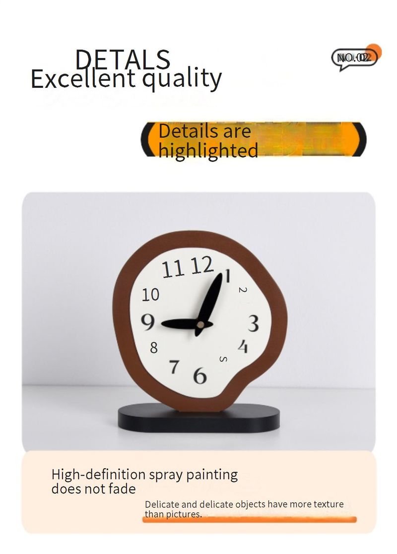 Wohnzimmer Tischuhr Kreative Einfache Desktop Uhr Ornamente Hochwertige Kunst Schlafzimmer Stille Nachttischuhr_voghion.com