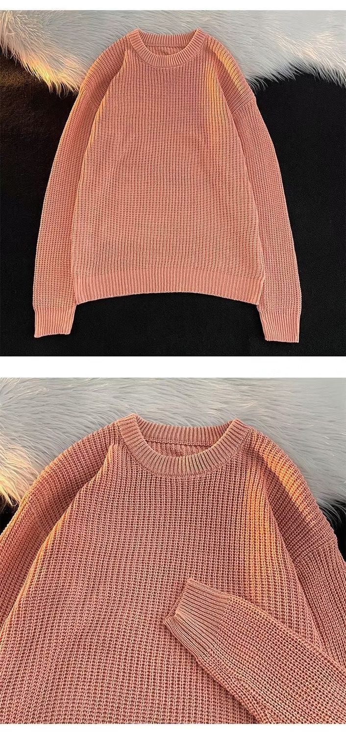 Maglione oversize unisex da uomo - Pullover morbido e strutturato (essenziale per tutti i giorni e minimalista)_voghion.com