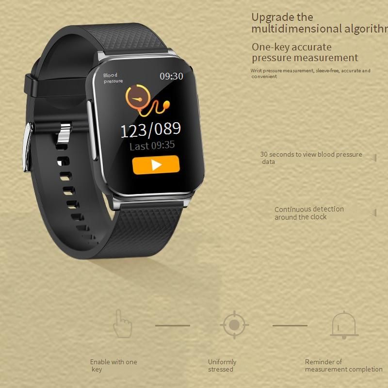 Smart Watch With ECG, Heart Rate, Blood Pressure, Body Temperature, Step Counter, Weather Alerts, Fitness Tracker For Men_voghion.com