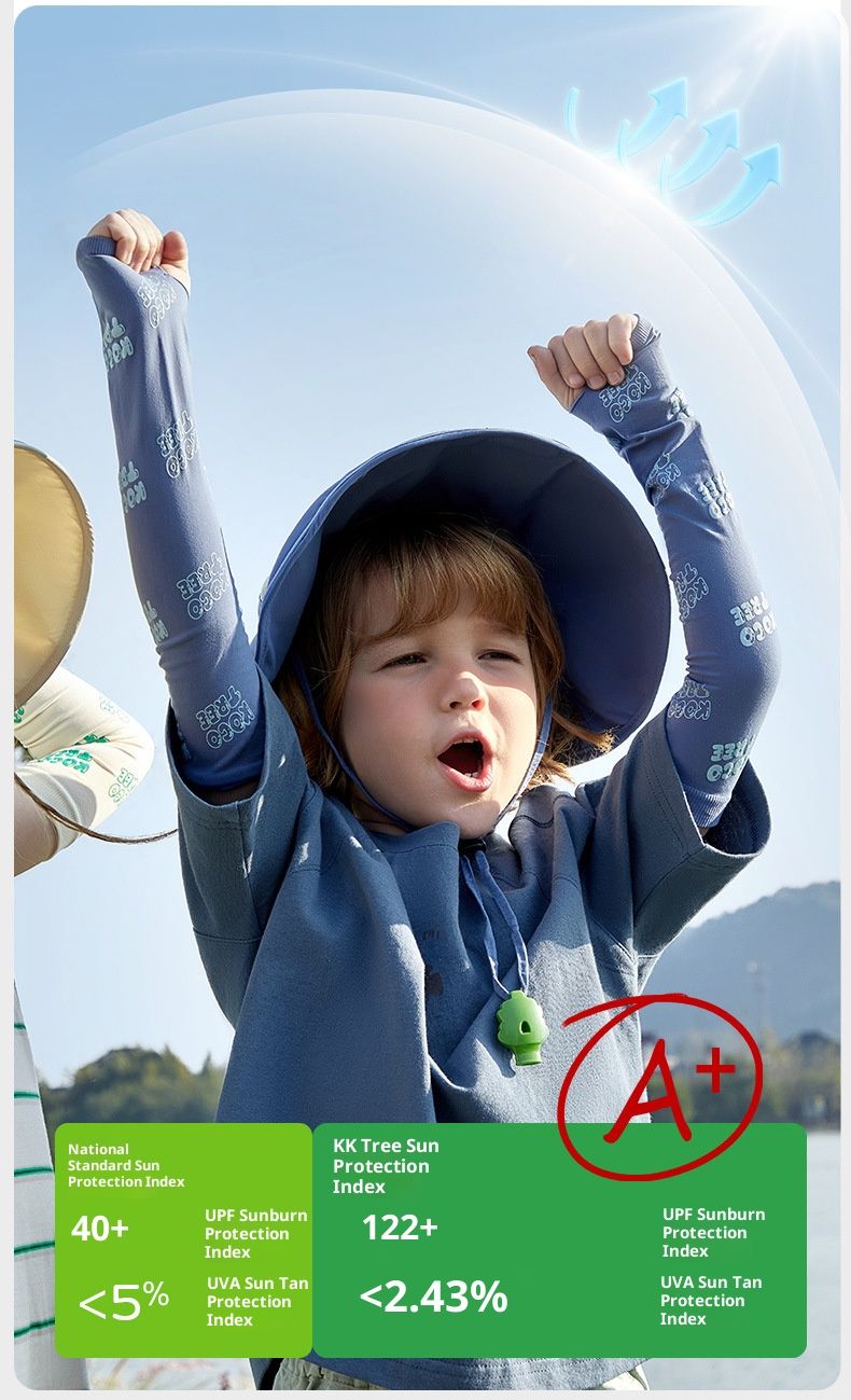 Kids' UV Protection Arm Sleeves – Breathable & Cooling Sun Guard (Toddler To Child, Grape Dew/Cream Cucumber/Tosca Blue)_voghion.com