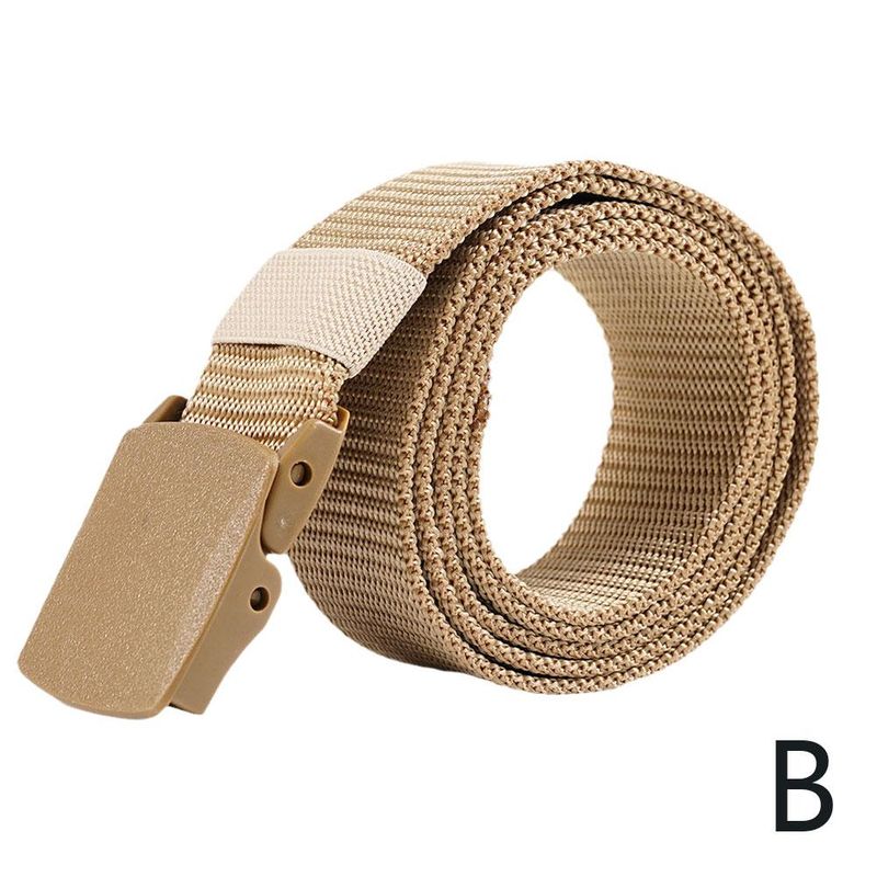 HOT Braided Nylon Canvas Outdoor Hunting Tactical Braid Belts For Men Women Jeans Solid Color Trouser Belt Adjustable Waist_voghion.com