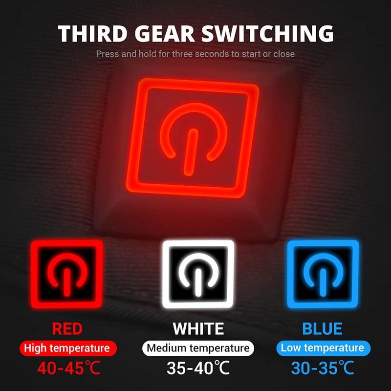 Cycling Gloves Riding Electric Heating Gloves Warm Windproof Waterproof Ski Heating Gloves Touch Screen Thickened_voghion.com