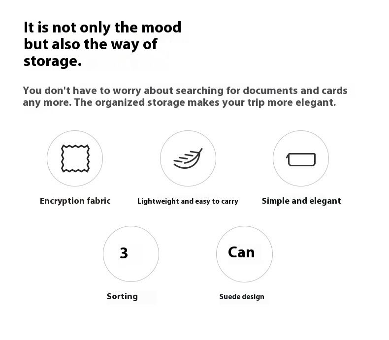 Uus RFID-passi kott lihtsa pandla ja multifunktsionaalse identifitseerimiskotiga meestele ja naistele välismaal reisides_voghion.com