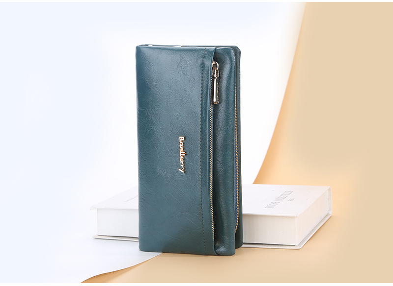 Baellerry Carteira Feminina Nova Chegada Longa Compartimento para Vários Cartões Bolsa Clutch de Alta Qualidade Moda Carteira para Celular_voghion.com