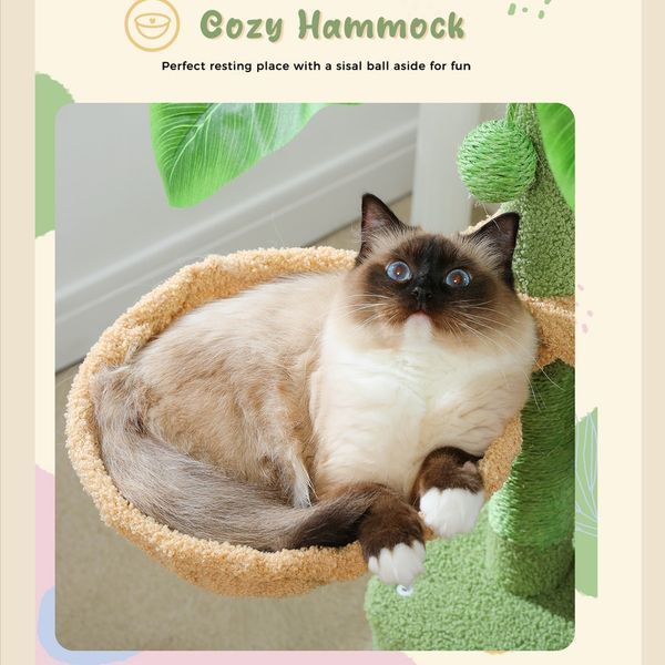 Cats Cactus Cat Tree With Cat Condos For Indoor_voghion.com