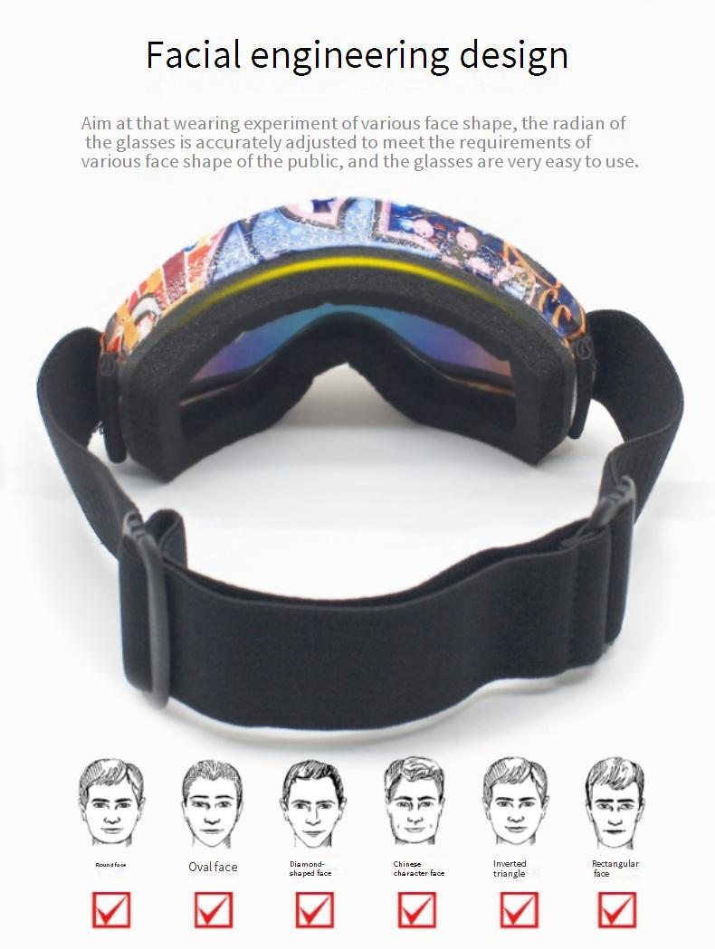Unisex Double-layer anti-fog ski glasses for children Snow Ski outdoor hiking goggles_voghion.com