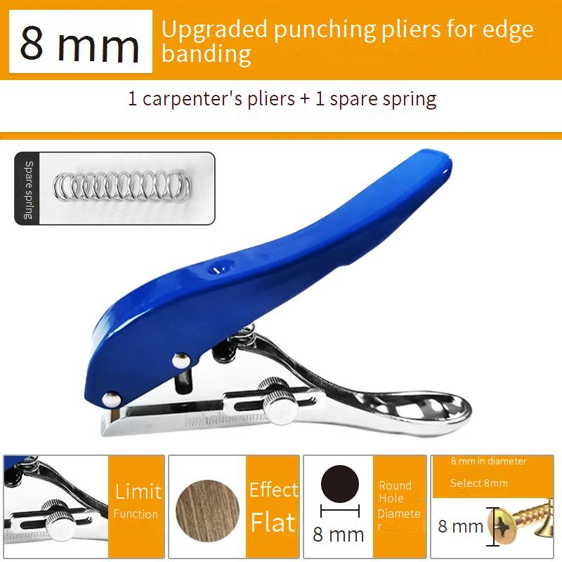 Office Binding Supplies Hand Held Hole Puncher Student Punching Machine Edge Strip Punching Pliers Single Round Hole Paper Pvc Card Puncher_voghion.com
