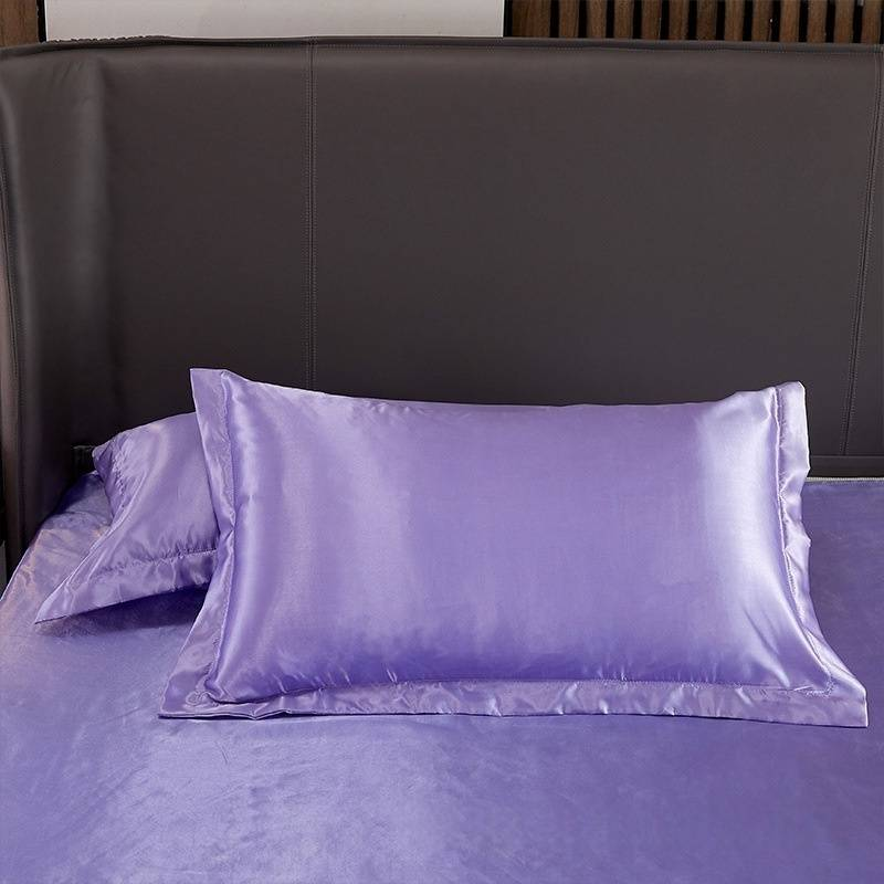 Kissenbezug aus gewaschener Seide – Satin in reiner Farbe, kühlend und glatt für die Haar- und Hautpflege_voghion.com