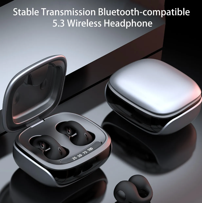 JX80 Draadloze oordopjes HiFi Stereo Surround Beengeleiding LED Digitaal display Bluetooth 5.3 Met spraakassistent Oorclip oortelefoon Dagelijks gebruik_voghion.com