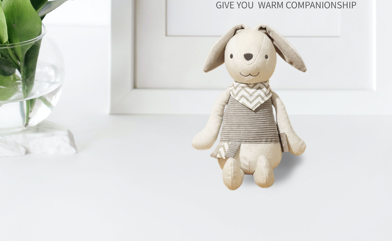 Bambola di peluche Soft Life, grande, a forma di coniglio di cacao, beige, corta, regalo di compleanno per bambini, bambola rilassante per dormire_voghion.com