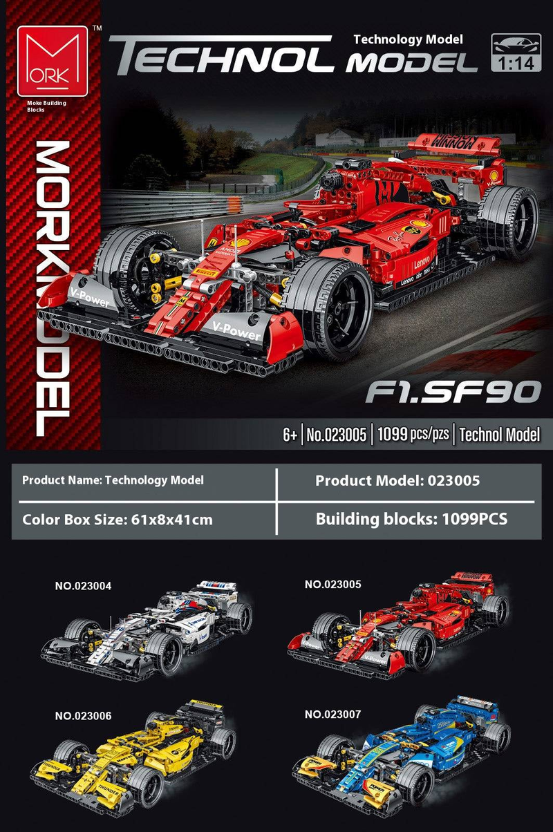 Racing Car Building Blocks Set - 800+ ABS Plastic Bricks For Kids & Teens (Ages 7-14) - DIY F1 Model Kit For Creative Play_voghion.com