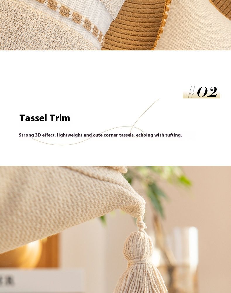 Bohemian Throw Pillow Covers – Geometric Woven Polyester Cushion Cases For Sofa & Bed (45x45cm/30x50cm, Fringe & Tassel Options)_voghion.com